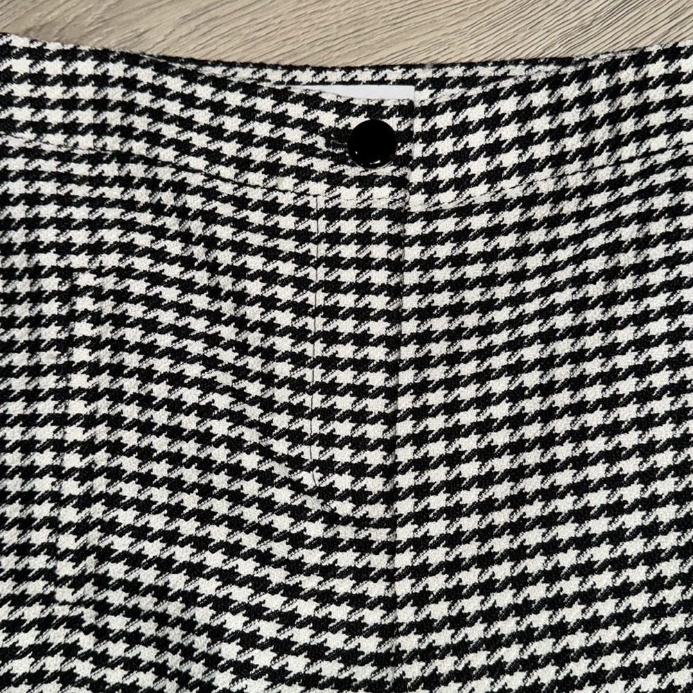 Veronica Beard Arte Houndstooth Pants 2 womens slacks business casual ankle slit - Picture 8 of 14